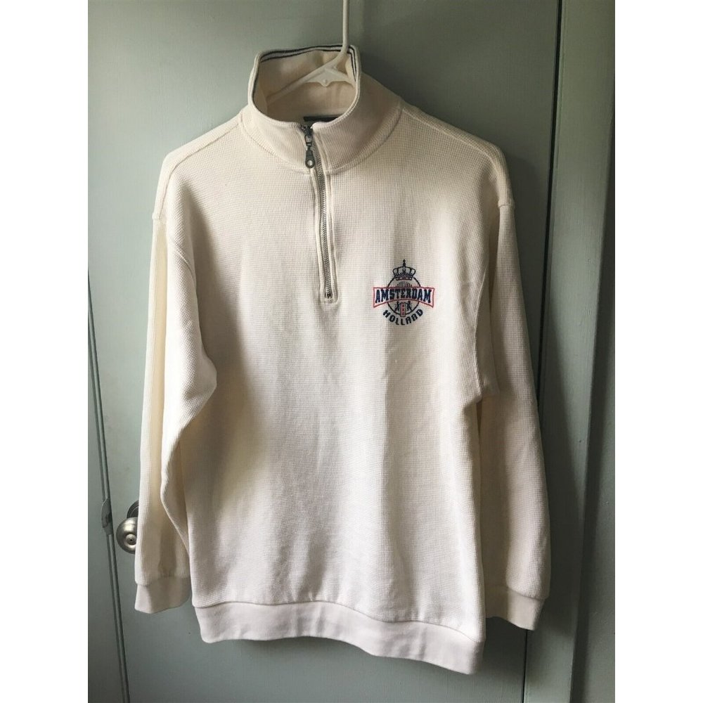 Kemme thermal quarter zip Amsterdam Holland embroidery size M long sleeve